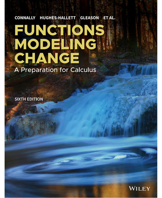 Functions Modeling Change WileyPLUS Multi-term